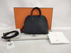HERMES Bolide 1923 Mini Black Chevre Mysore Handbag with Gold Hardware and K Stamp