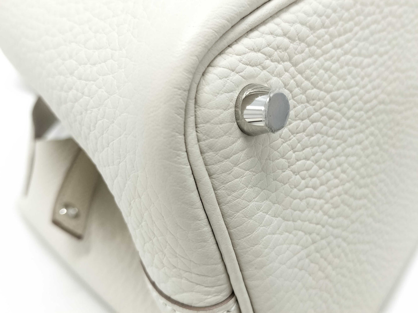 HERMES Picotin Lock 18 Shoulder Bag in Taurillon Clemence Leather with Silver Hardware and K Stamp