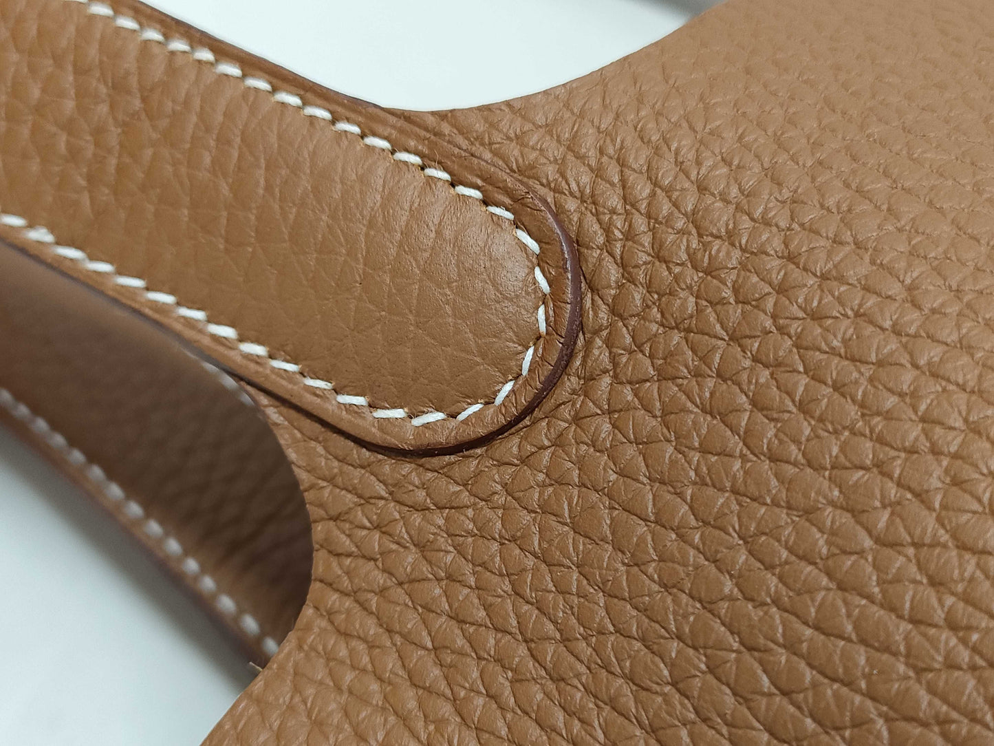 HERMES Picotin Picotin Lock 18 Shoulder Bag in Gold, Taurillon Clemence Leather, Silver Hardware, Double Stamp