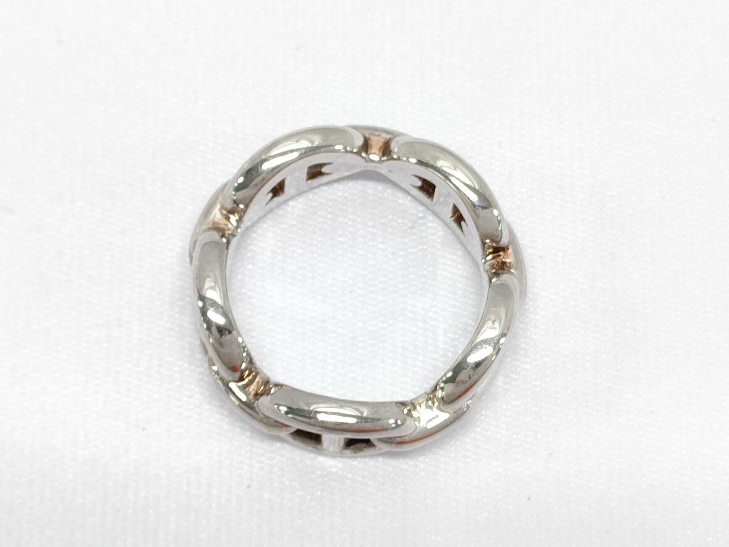 HERMES Ring "Chaine d'Ancre Enchainé" PM 51 Ring