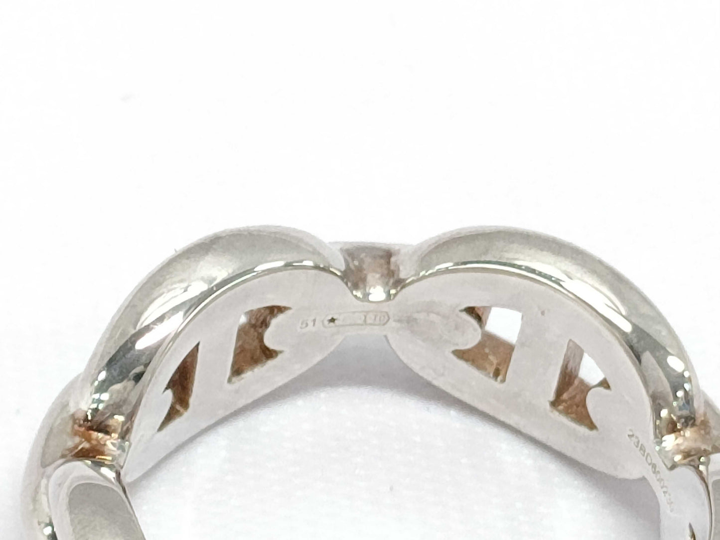 HERMES Ring "Chaine d'Ancre Enchainé" PM 51 Ring