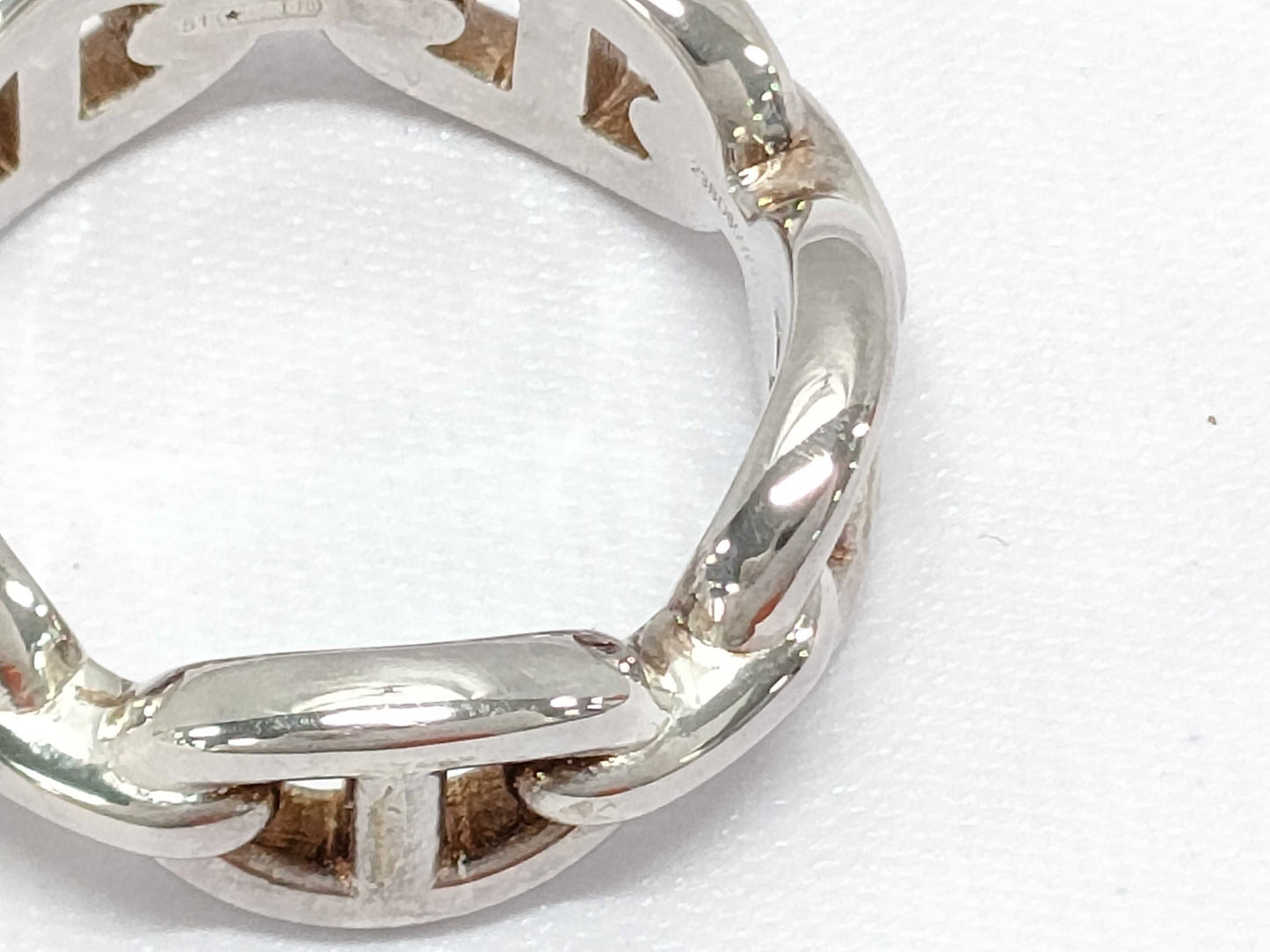 HERMES Ring "Chaine d'Ancre Enchainé" PM 51 Ring