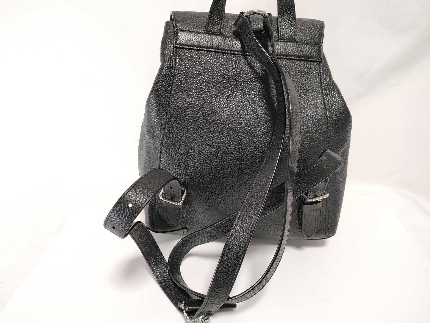 COACH CLIO Leather Backpack in Black
