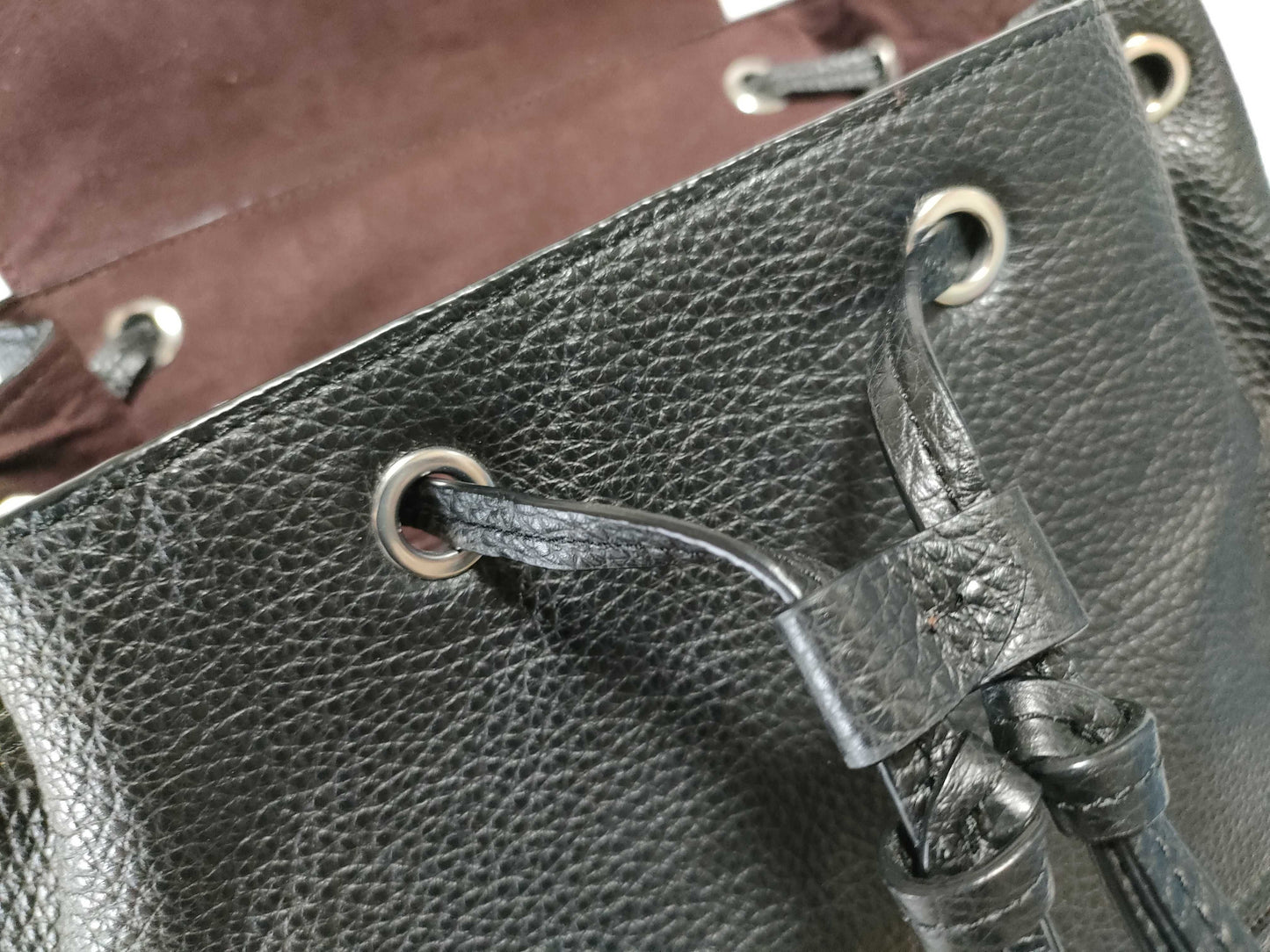COACH CLIO Leather Backpack in Black