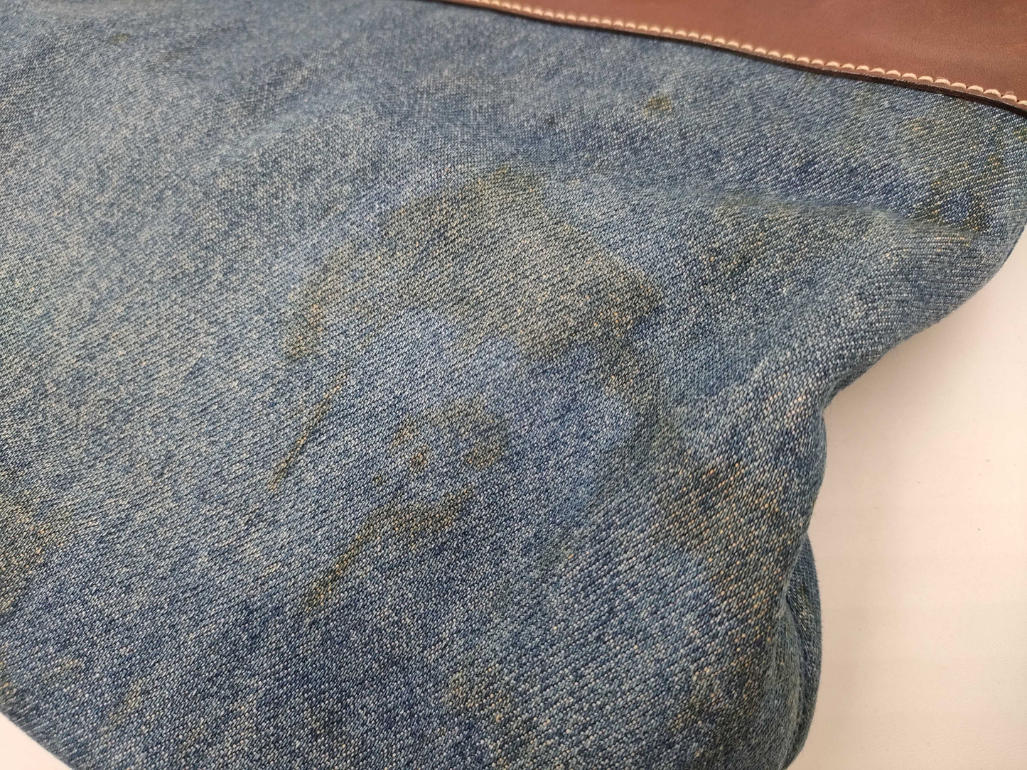 CHANEL denim tote bag
