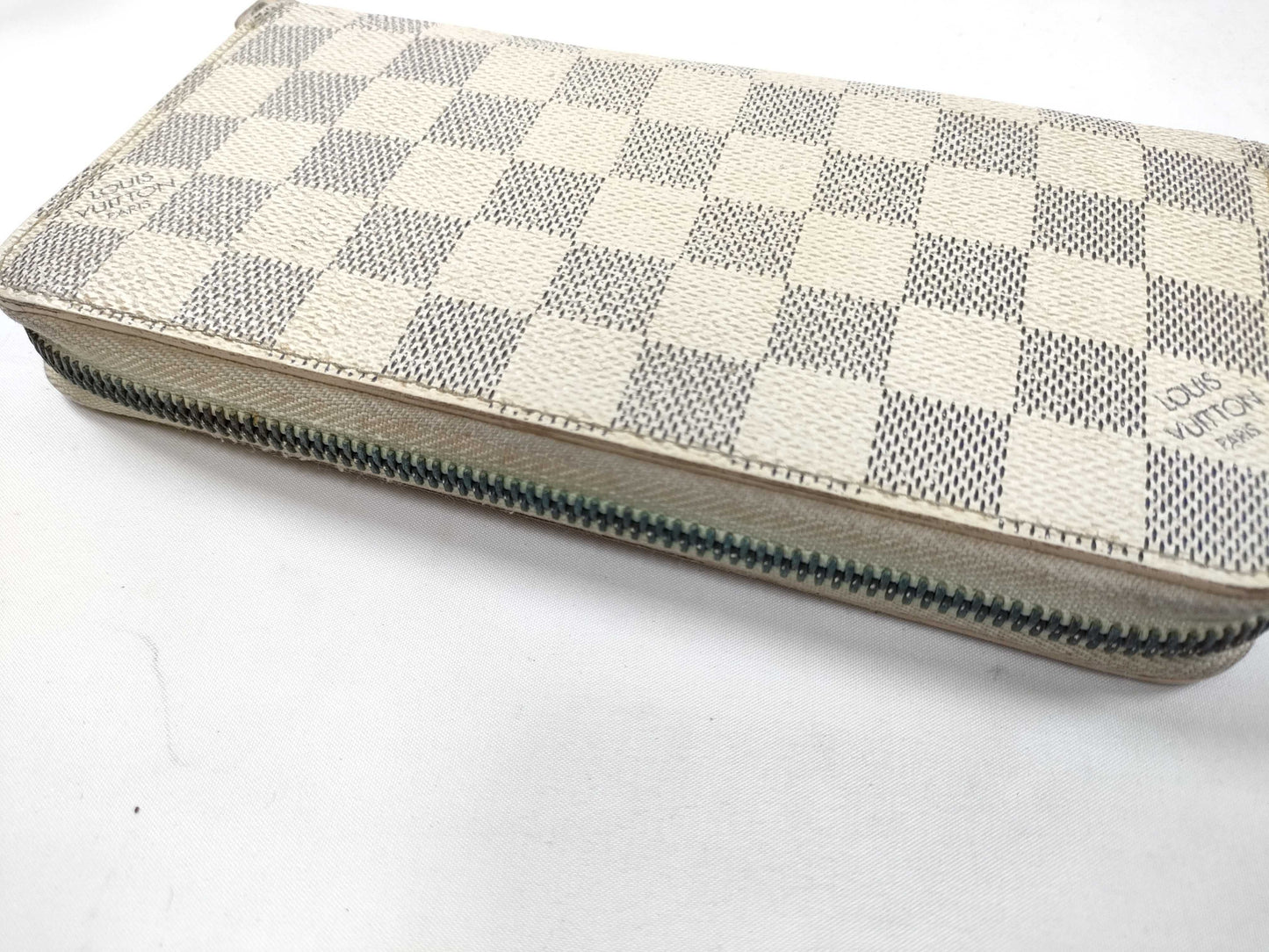 LOUIS VUITTON SD 2110 RFID Unverified Damier Azur Louis Vuitton Azur Zippy Wallet N60019 Wallet