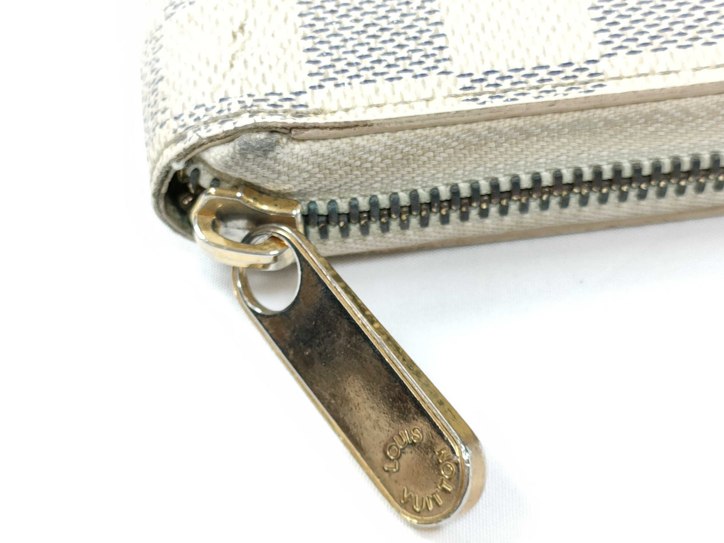 LOUIS VUITTON SD 2110 RFID Unverified Damier Azur Louis Vuitton Azur Zippy Wallet N60019 Wallet