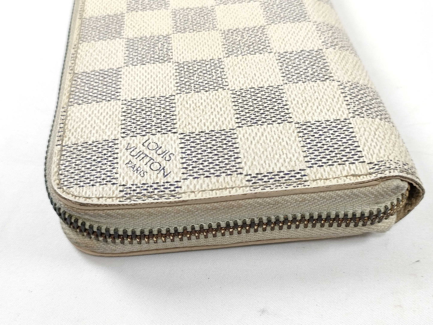 LOUIS VUITTON SD 2110 RFID Unverified Damier Azur Louis Vuitton Azur Zippy Wallet N60019 Wallet