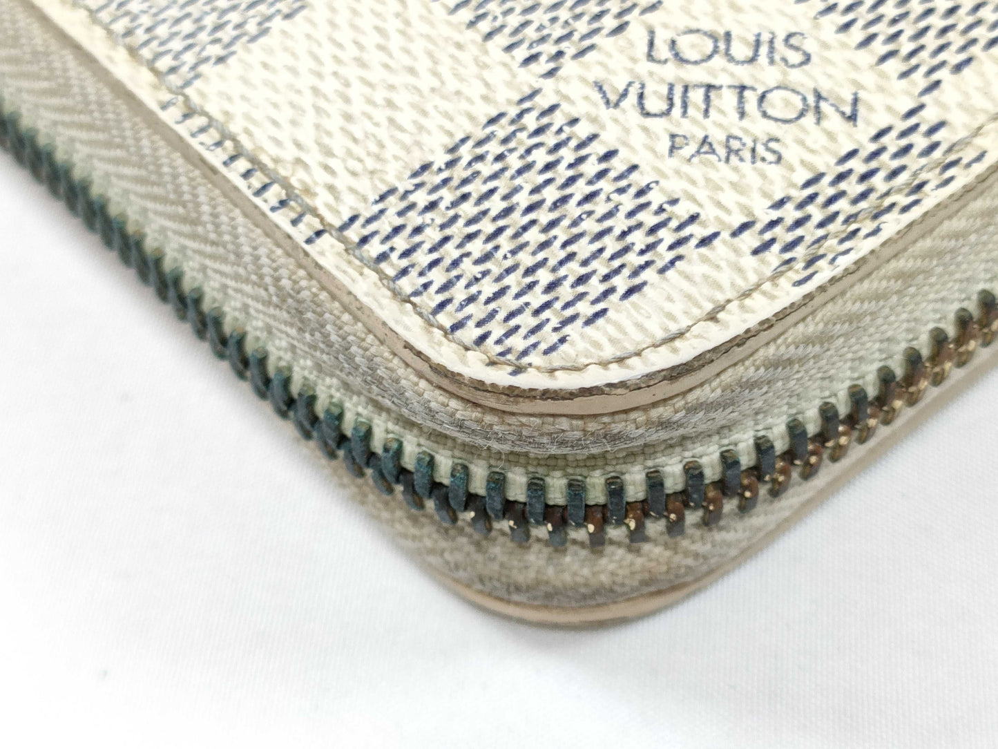 LOUIS VUITTON SD 2110 RFID Unverified Damier Azur Louis Vuitton Azur Zippy Wallet N60019 Wallet