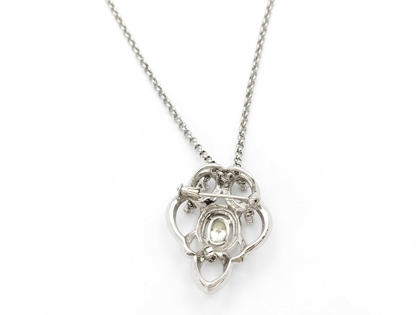 D 0.735ct FDD 0.20ct PT900/850 21.3g Necklace