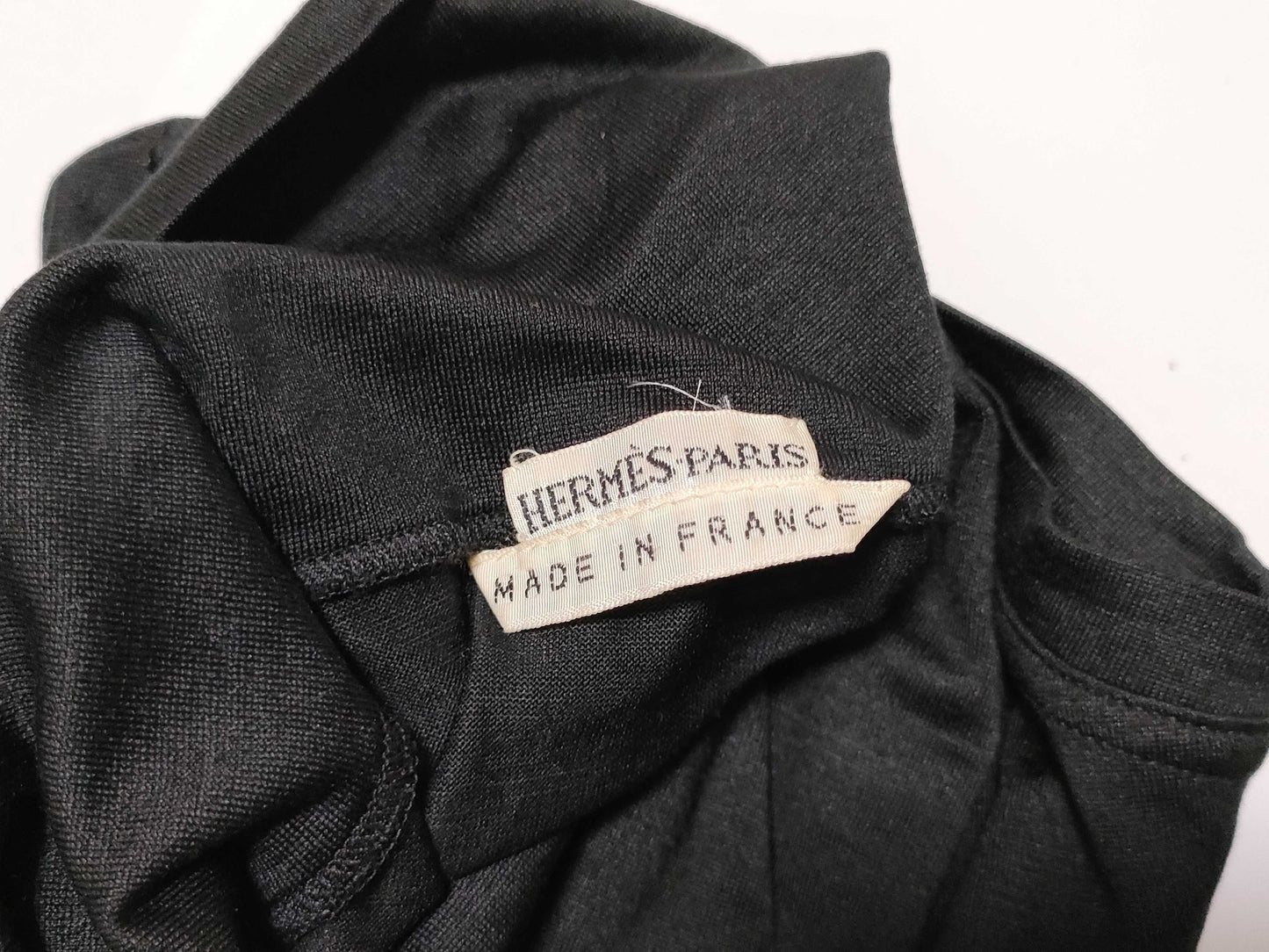 HERMES Sleeveless Turtleneck Top, Silk #36, Black