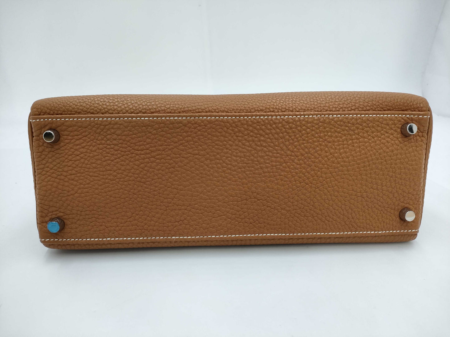 HERMES Kelly 23 Togo Gold Shoulder Bag with K Stamp