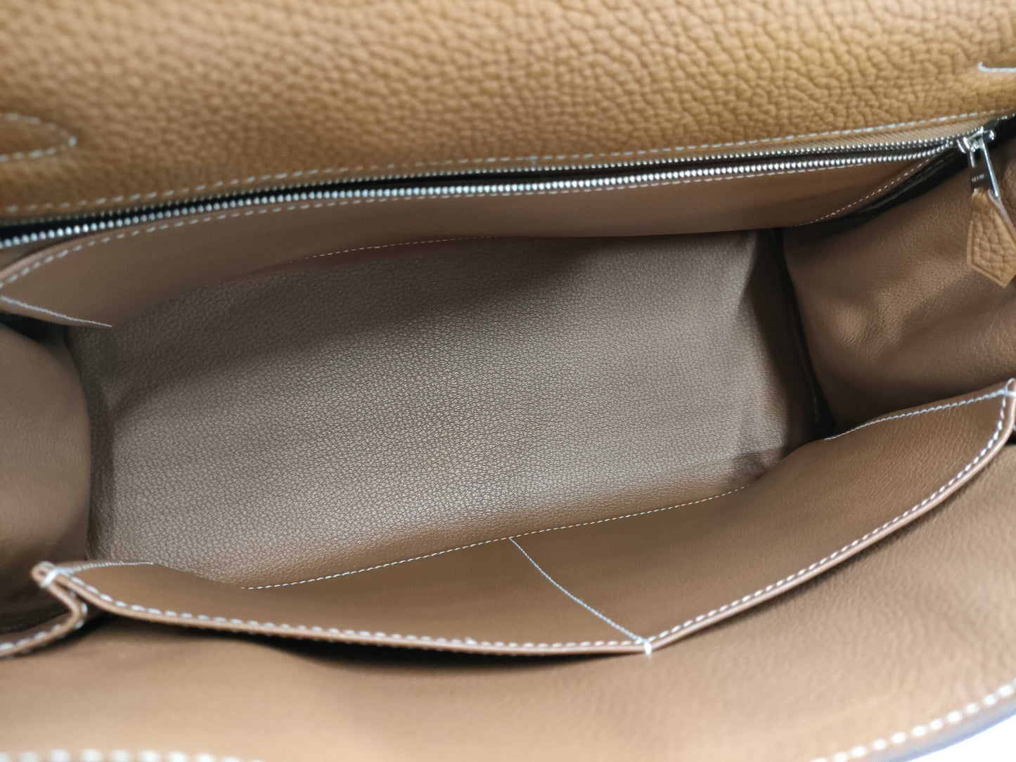 HERMES Kelly 23 Togo Gold Shoulder Bag with K Stamp