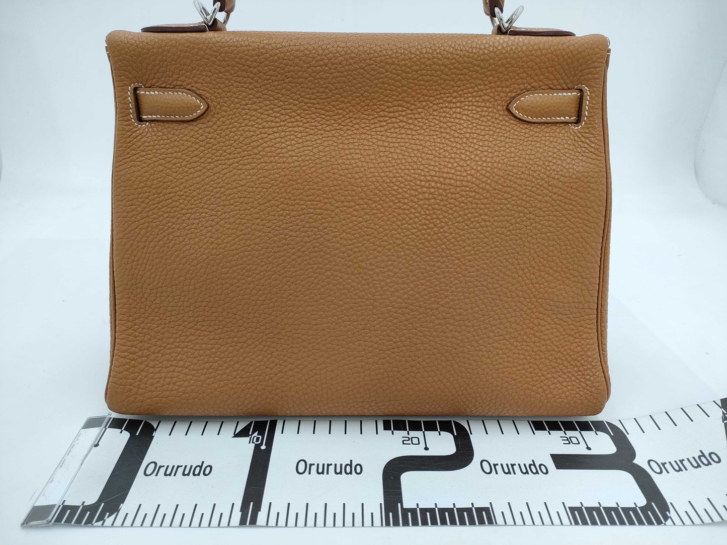 HERMES Kelly 23 Togo Gold Shoulder Bag with K Stamp