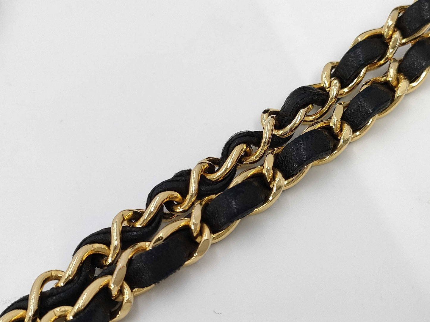 CHANEL Lambskin Chain Tote Shoulder Bag