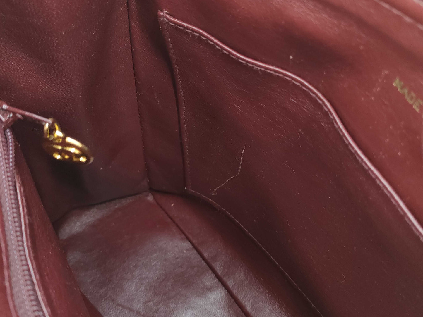 CHANEL Lambskin Chain Tote Shoulder Bag