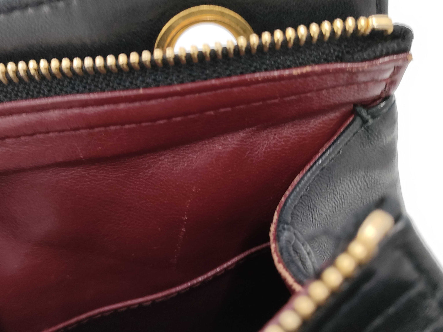 CHANEL Lambskin Chain Tote Shoulder Bag