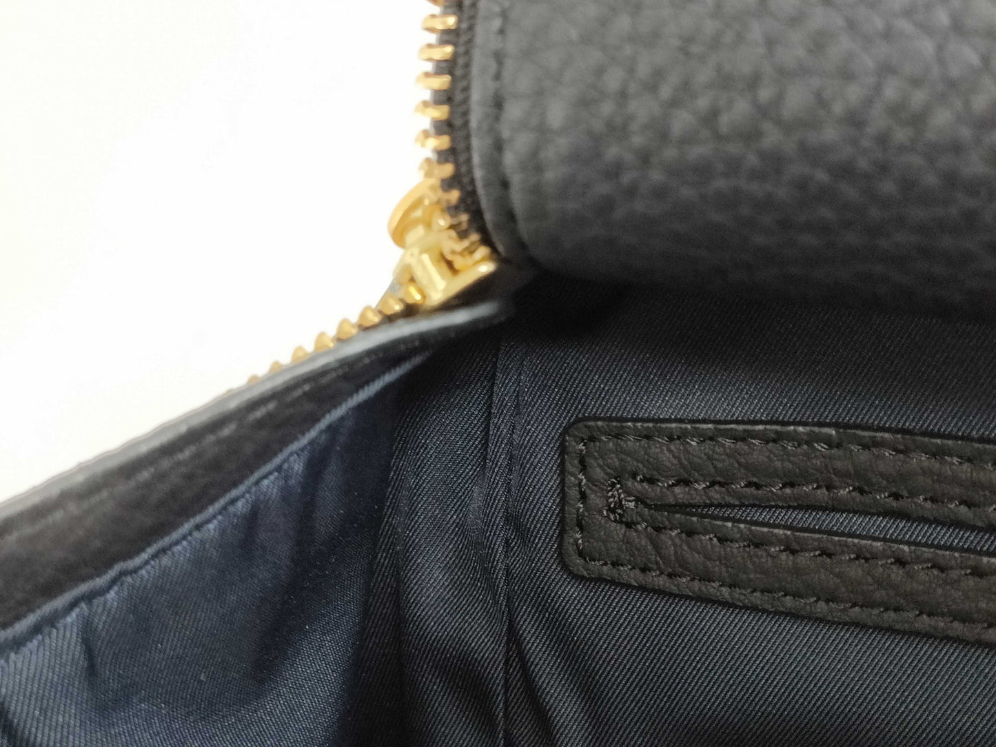 Tory Burch Tory Burch Handbag Leather Half Moon Black Handbag