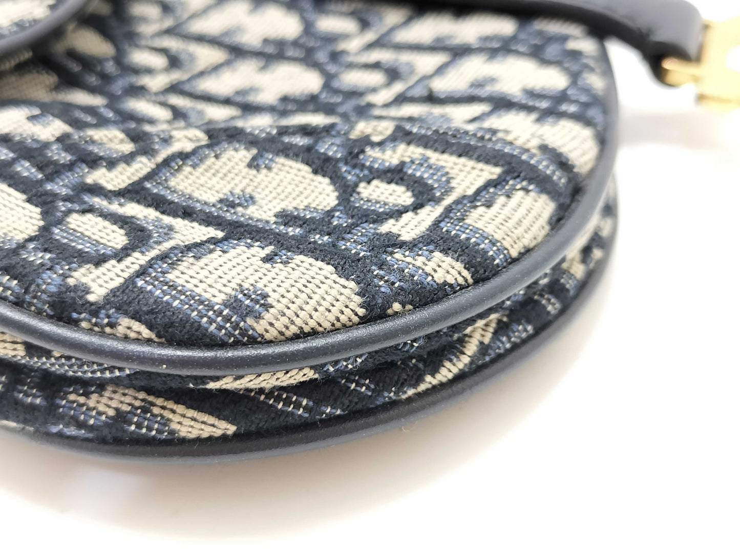 Dior Dior Oblique Saddle Bag Canvas Shoulder Bag Handbag