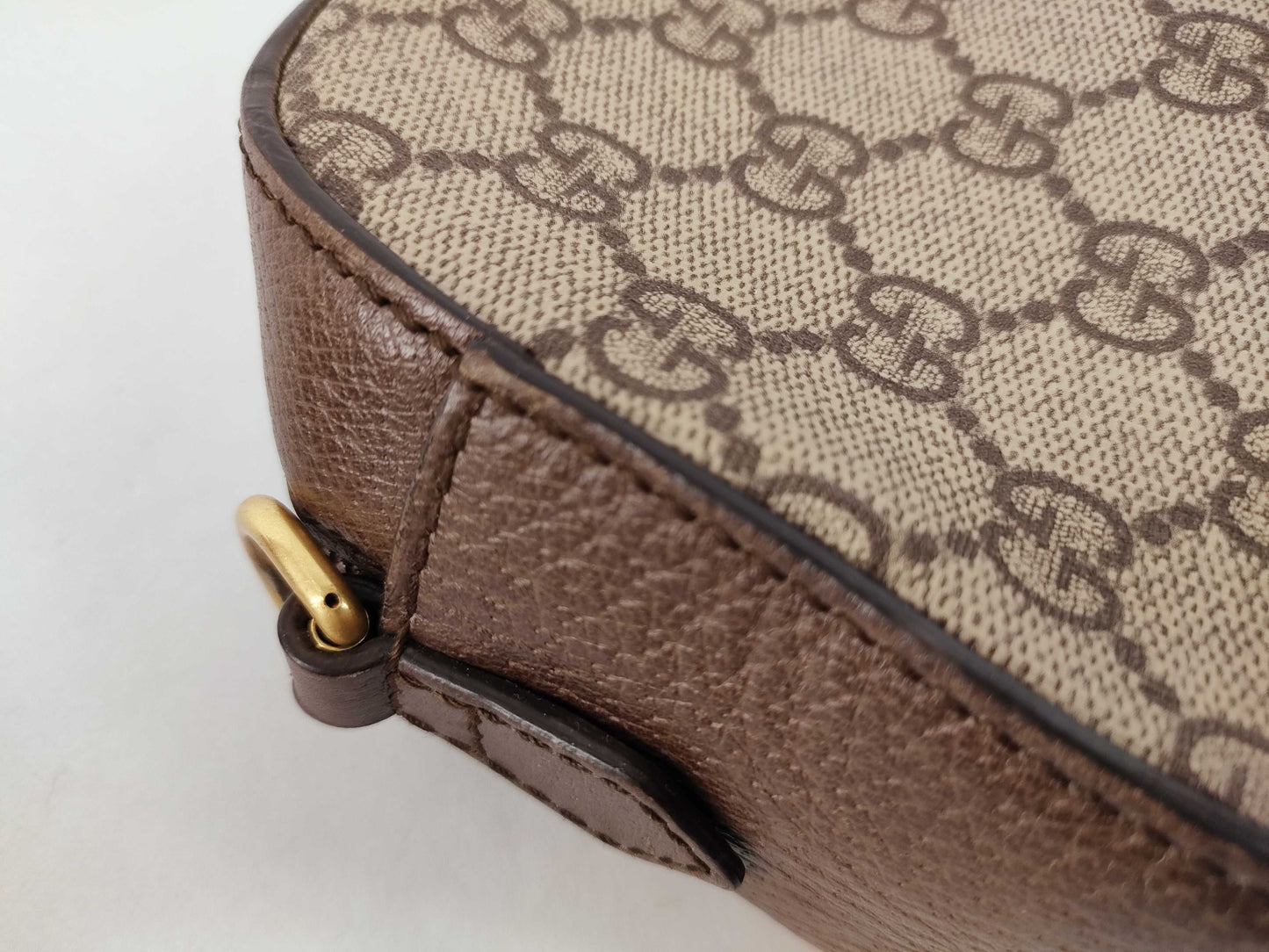 GUCCI GG Canvas Gucci Camera Bag Shoulder Bag