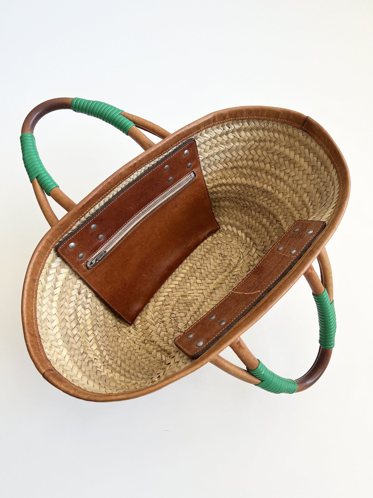 BALENCIAGA BALENCIAGA Basket Bag Basket Handbag Bistro Pannier Straw Raffia Straw Barley Handbag