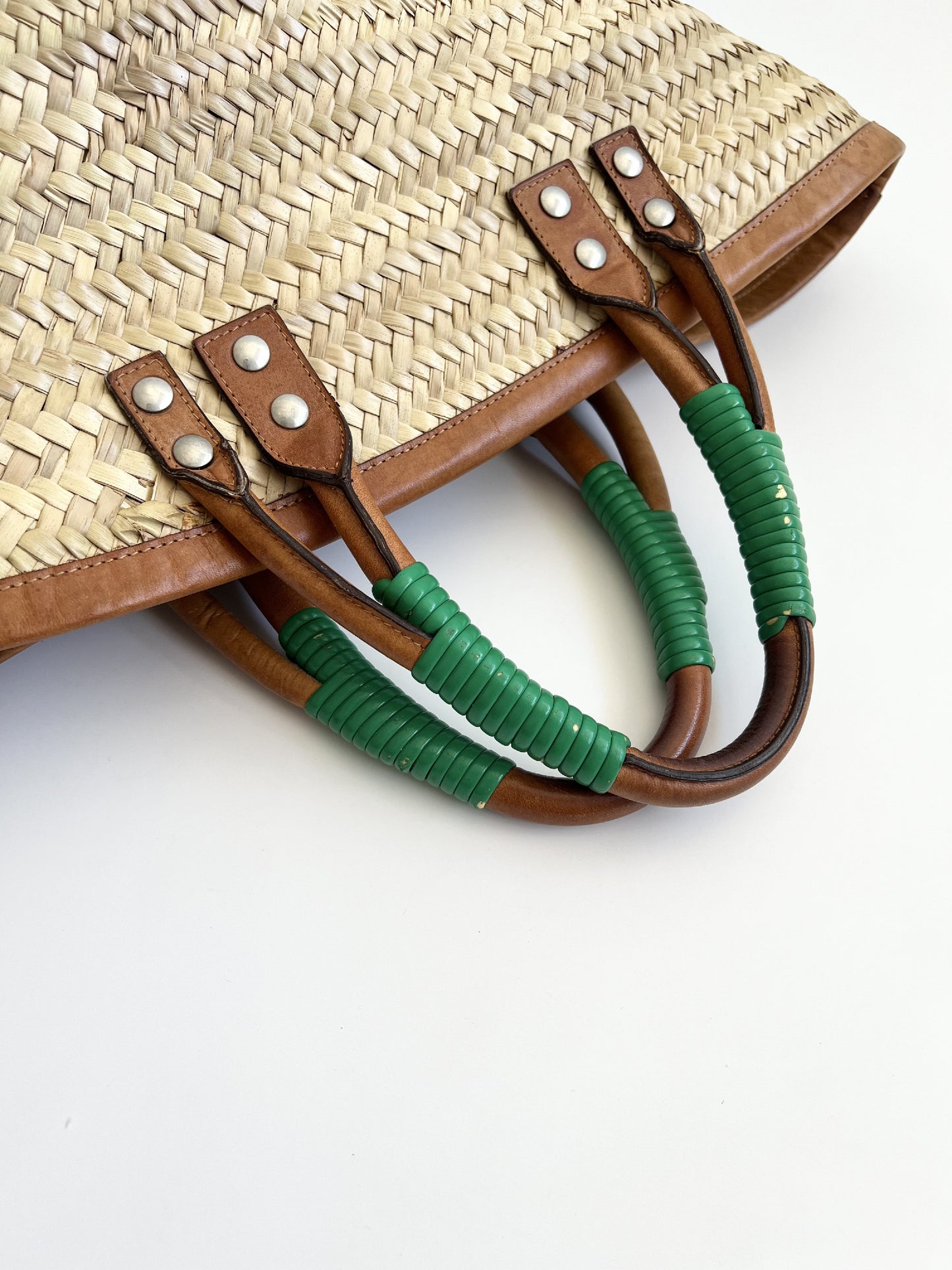 BALENCIAGA BALENCIAGA Basket Bag Basket Handbag Bistro Pannier Straw Raffia Straw Barley Handbag
