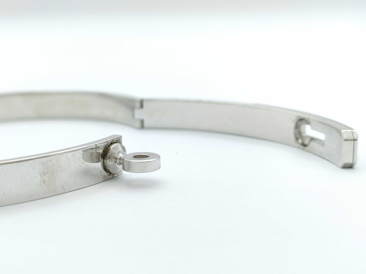 HERMES Kelly ST D0.36ct WG Au750 24.6g Bracelet/Bangle