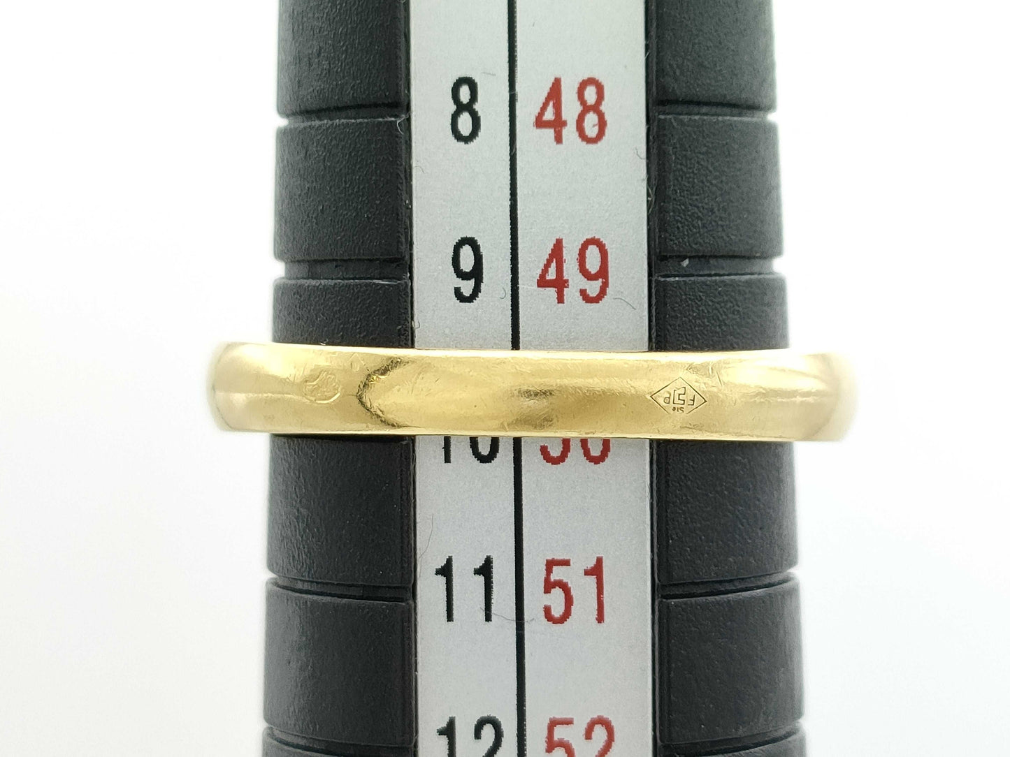Van Cleef & Arpels Vintage Alhambra #50 Mother-of-Pearl 1PD Yellow Gold Au750 7.0g Ring
