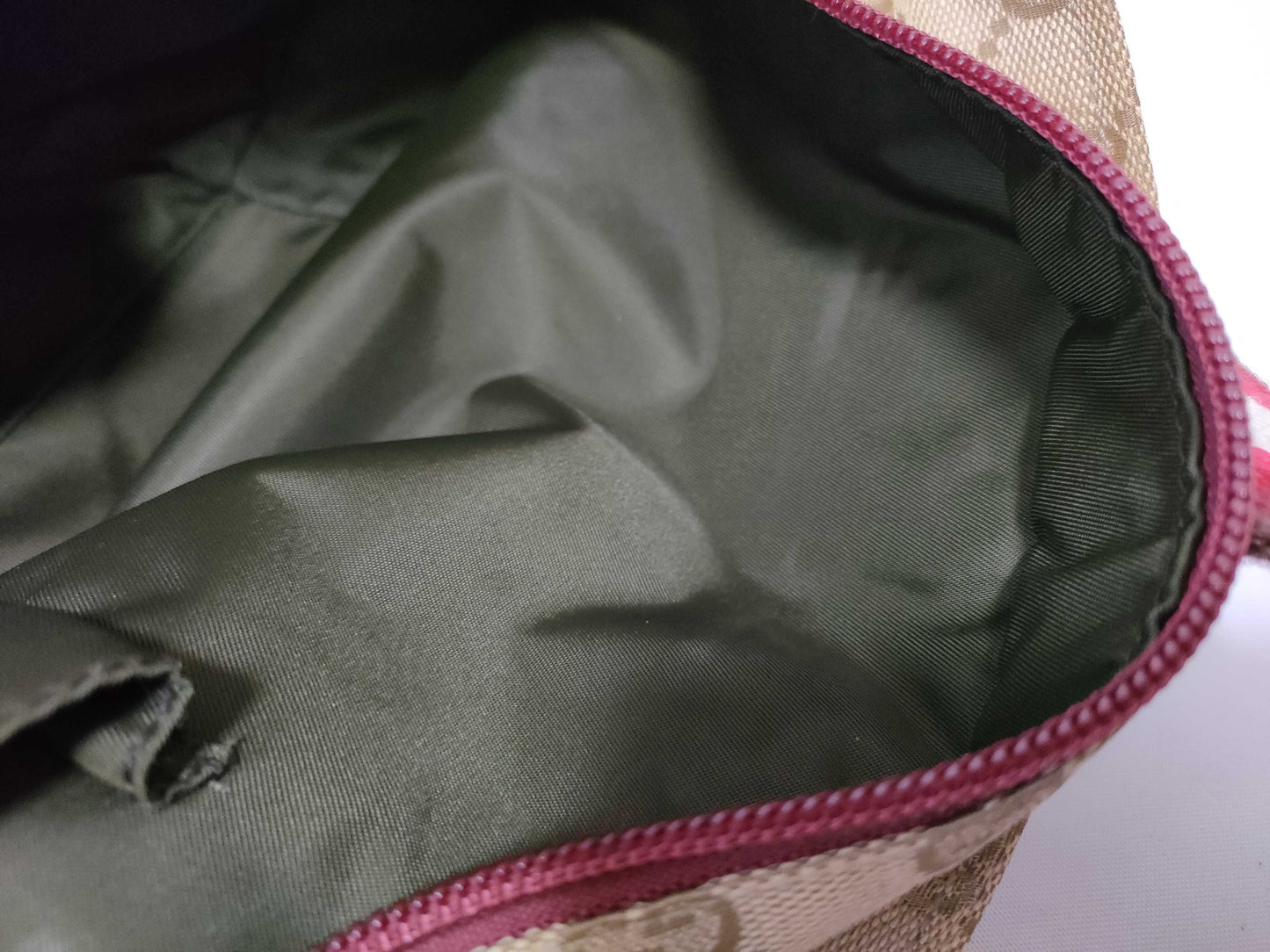 GUCCI GG Canvas Gucci Handbag Sherry Line Handbag