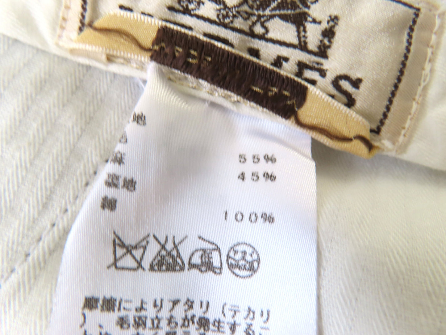 HERMES HERMES Linen Slacks Gray Size 40 Pants