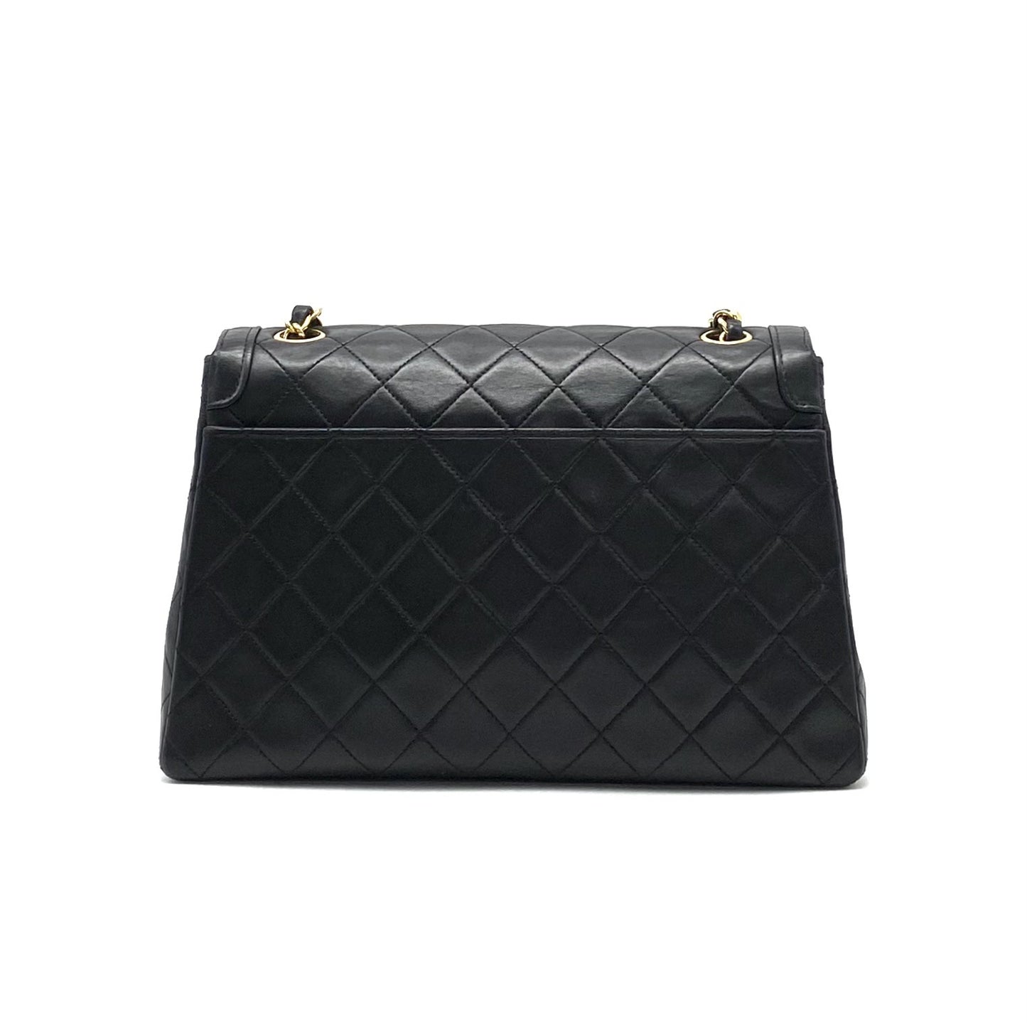 CHANEL Matelasse Turnlock Coco Mark Lambskin Chain Hand Shoulder Bag with Pouch