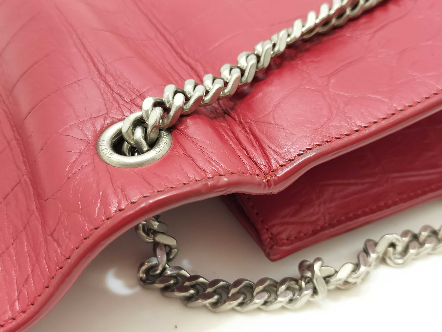 SAINT LAURENT SAINT LAURENT Paris Kate Crocodile Embossed Shoulder Bag Shoulder Bag