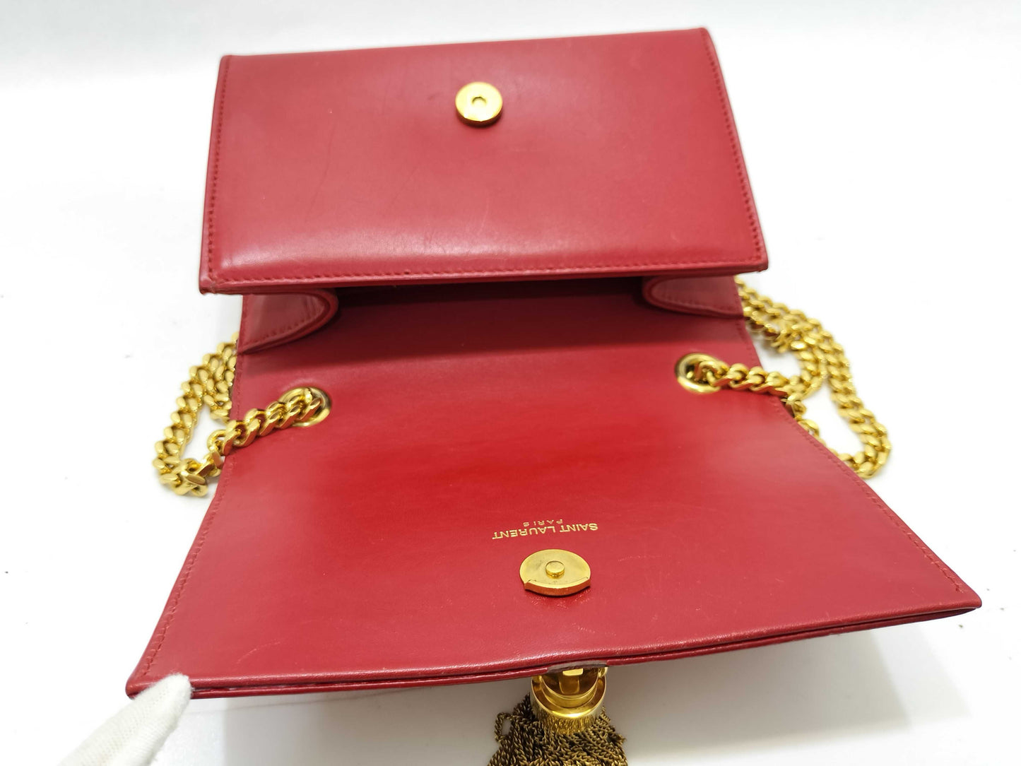 SAINT LAURENT Kate Leather Chain Shoulder Bag