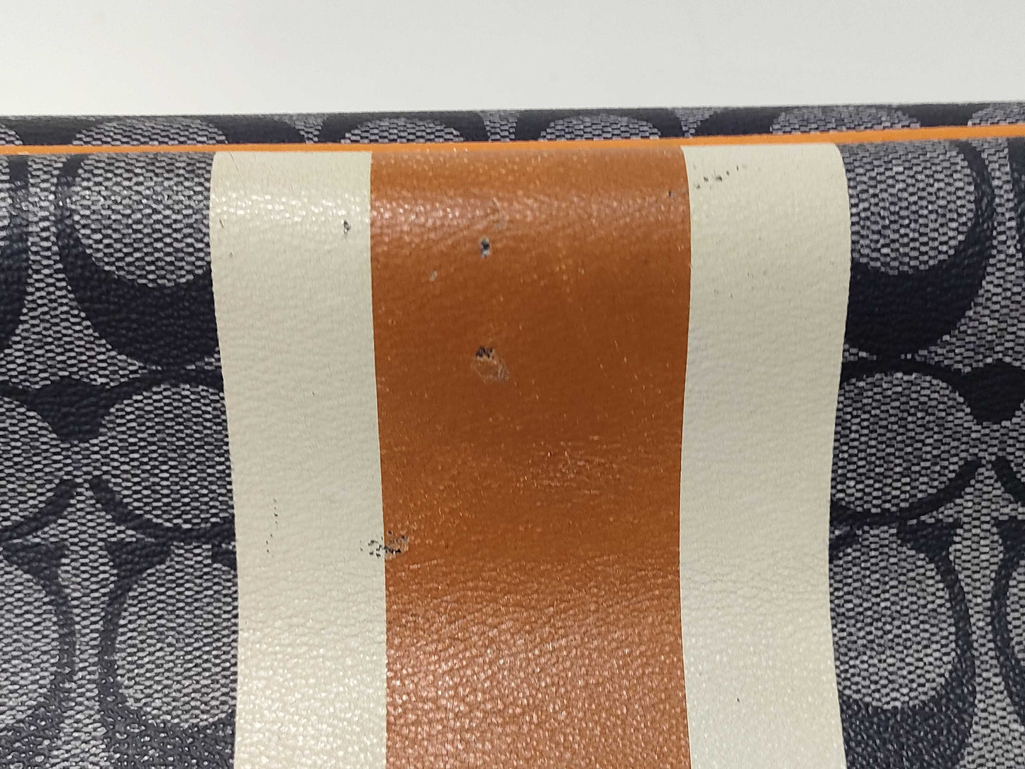 COACH Signature Coach Tote Bag Heritage Stripe Signature Tote Bag