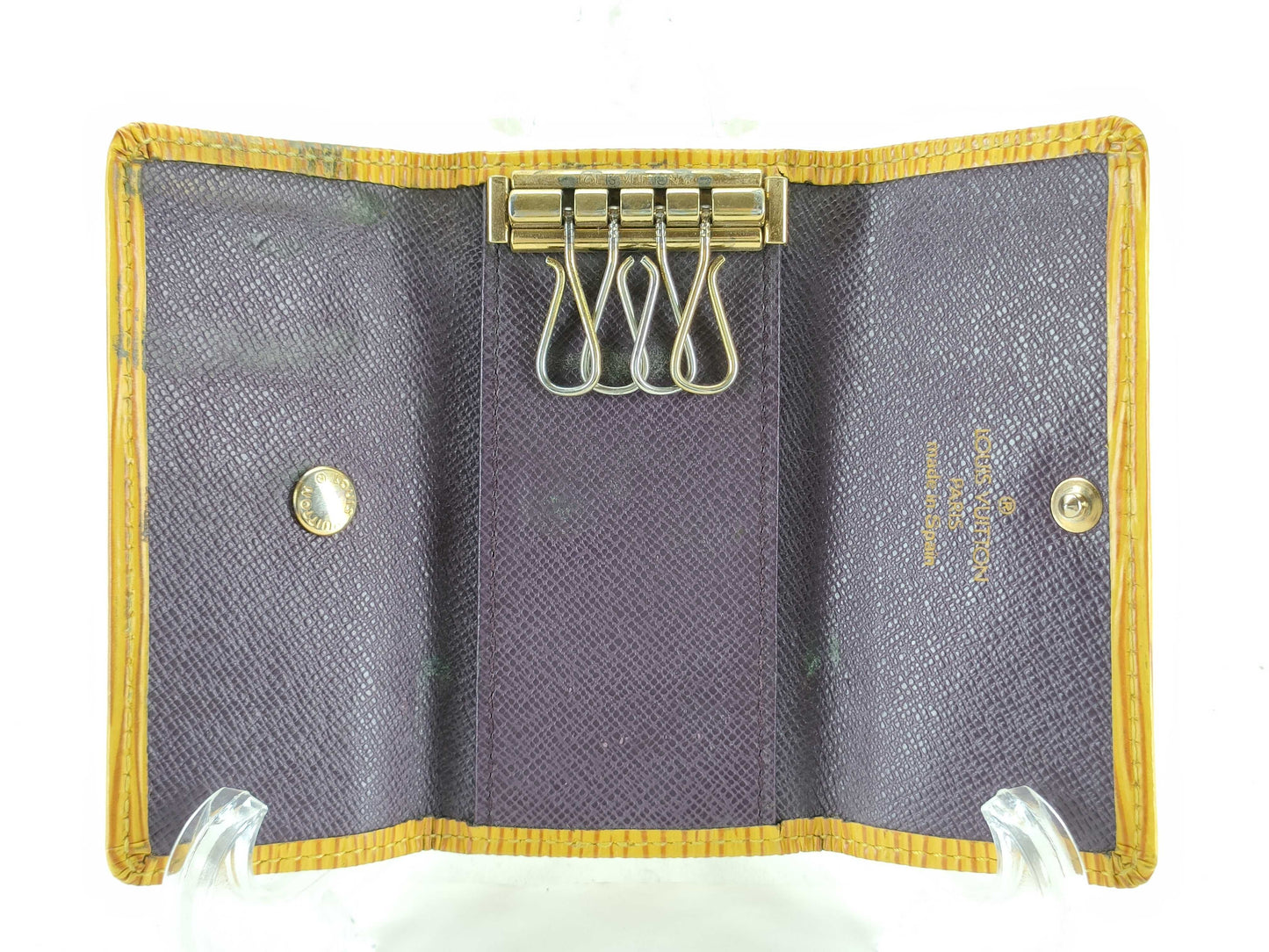 LOUIS VUITTON RFID Unverifiable CA0012 Epi Louis Vuitton 4-Ring Key Case/Key Holder