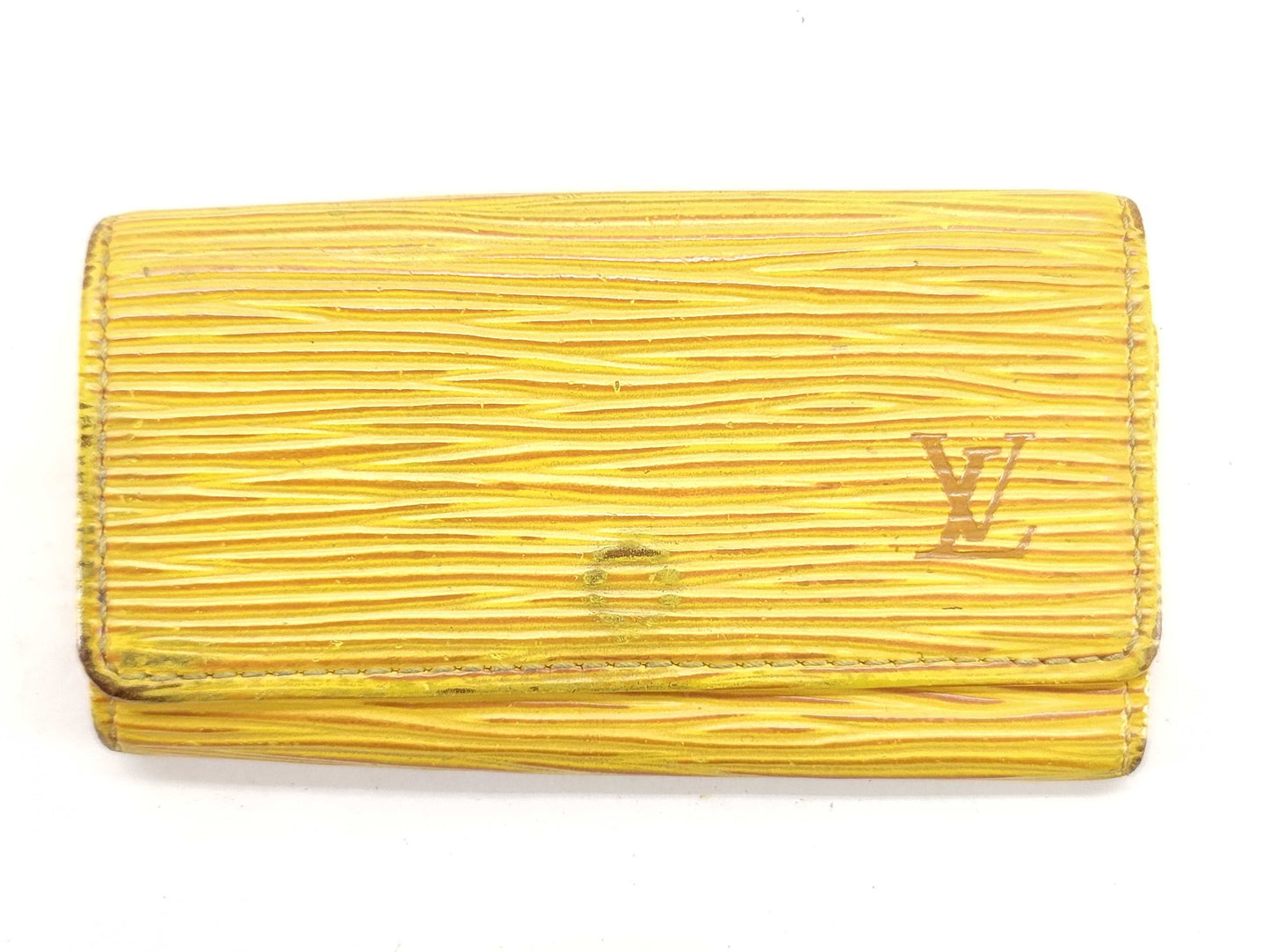 LOUIS VUITTON RFID Unverifiable CA0012 Epi Louis Vuitton 4-Ring Key Case/Key Holder