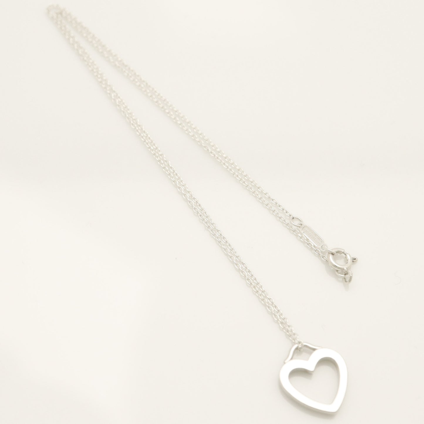 Tiffany & Co. Sentimental Heart Necklace Pendant, Sterling Silver , Weight: 2.68g