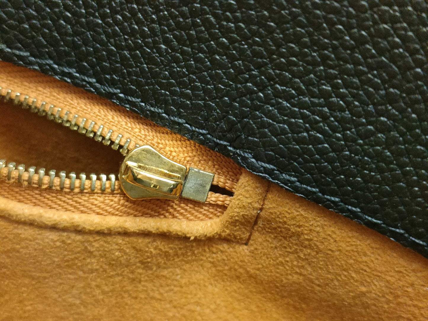 LOUIS VUITTON RFID Verified, Serial Number Unverifiable, Monogram Empreinte On-the-Go GM M44925 Black Handbag, RFID Enabled
