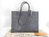 LOUIS VUITTON RFID Verified, Serial Number Unverifiable, Monogram Empreinte On-the-Go GM M44925 Black Handbag, RFID Enabled