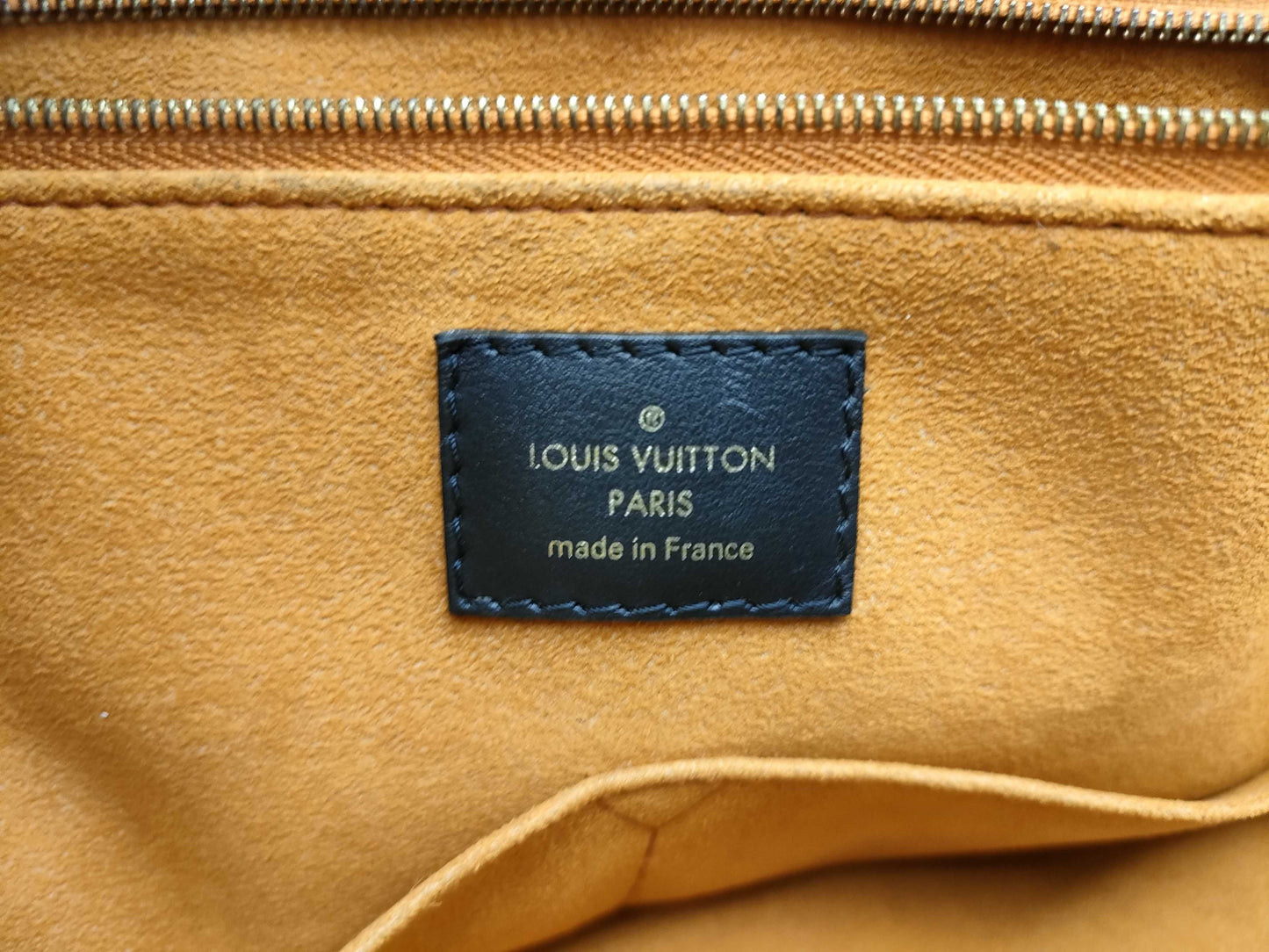 LOUIS VUITTON RFID Verified, Serial Number Unverifiable, Monogram Empreinte On-the-Go GM M44925 Black Handbag, RFID Enabled