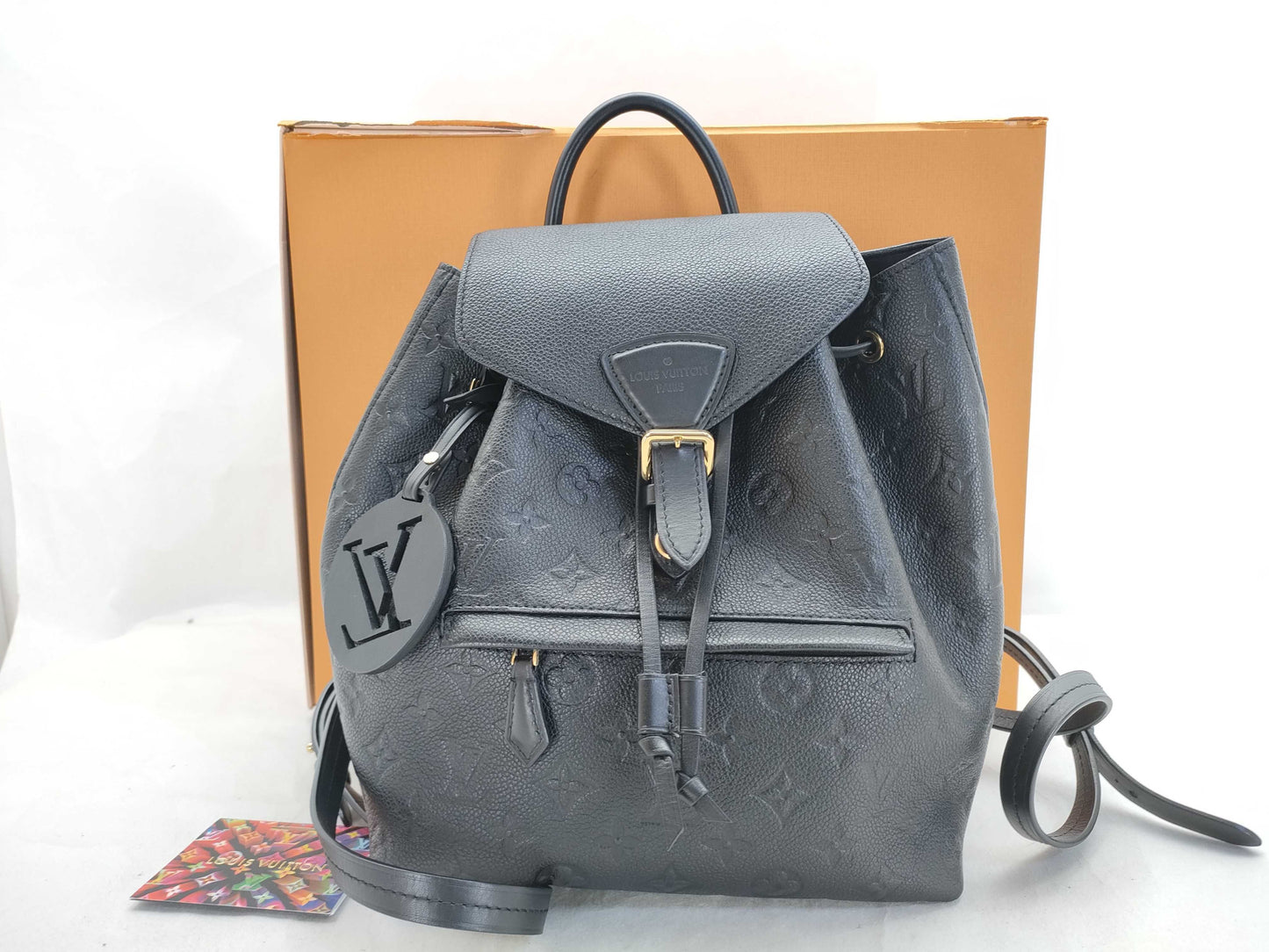 LOUIS VUITTON RFID verification failed. Serial number verification failed. Monogram Empreinte Montsouris PM M45205 backpack.