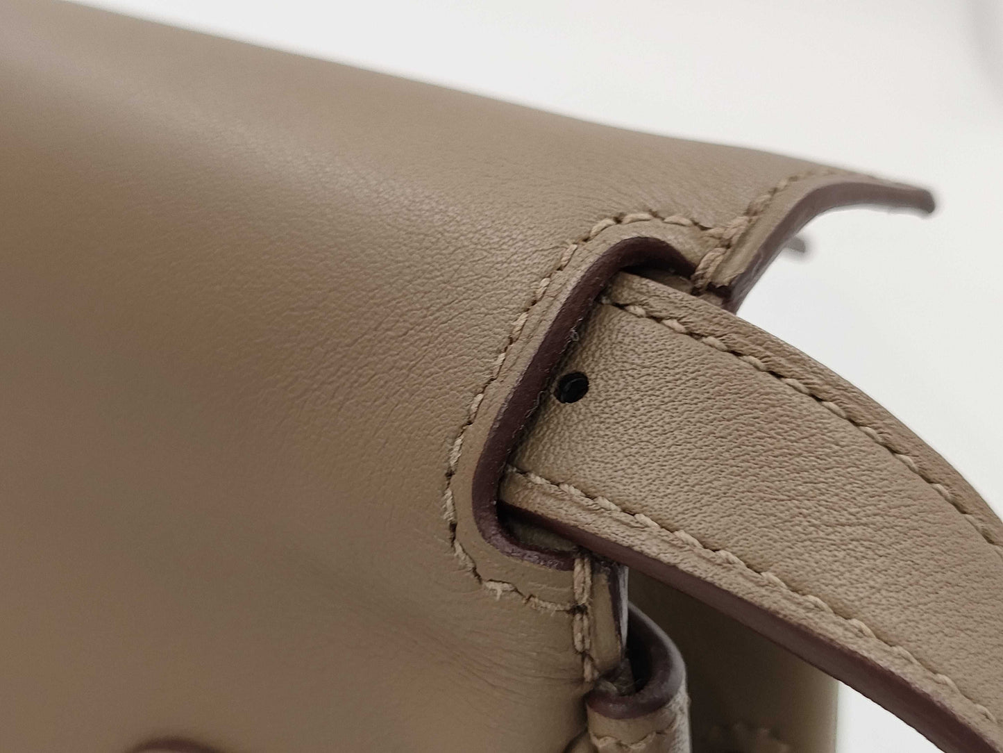 HERMES HERMES Kelly Move Etoupe Swift Shoulder Bag