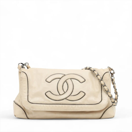 CHANEL Big Coco Mark Lambskin 11th Shoulder Bag