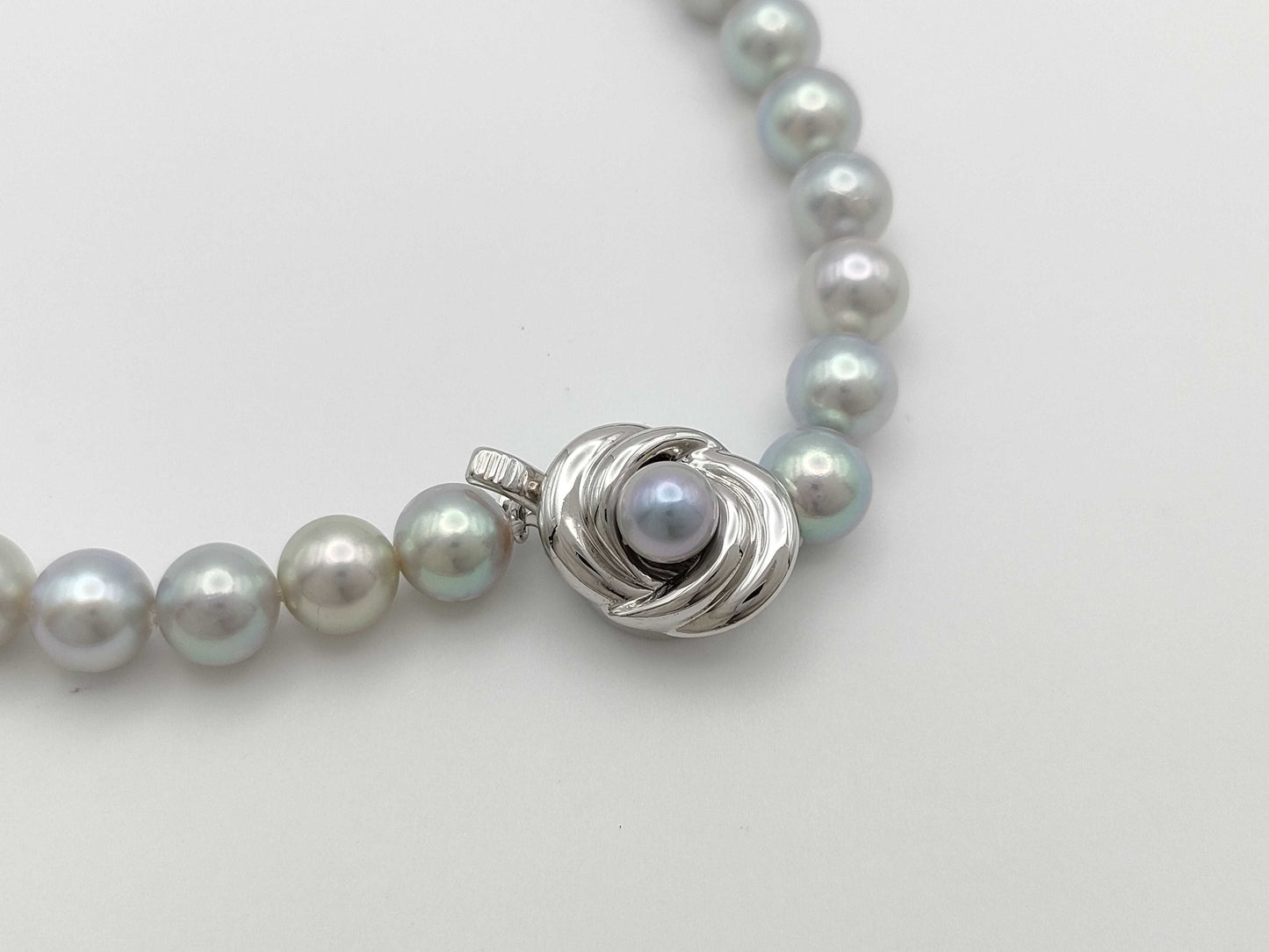Akoya Pearls, Diameter 7.0mm-7.5mm, Sterling Silver, NC / Akoya Pearls, Diameter 7.3mm/7.4mm, 14K White Gold, ER, 37.1g, Other Accessories