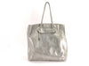FURLA F5962 Leather Tote Bag in Green and Silver
