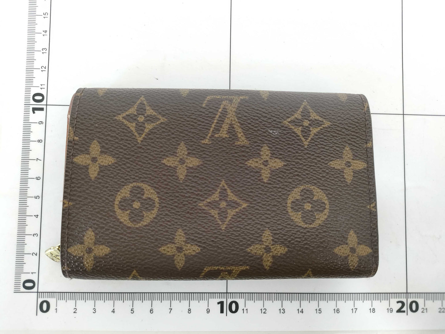 LOUIS VUITTON Louis Vuitton Monogram L-shaped zipper wallet