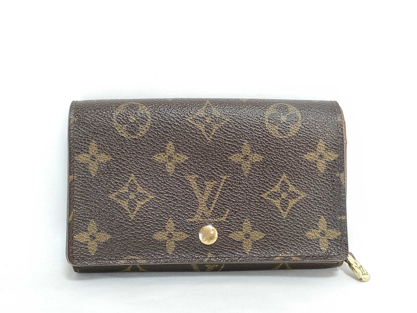 LOUIS VUITTON Louis Vuitton Monogram L-shaped zipper wallet