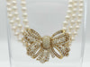 Van Cleef & Arpels Vintage Ribbon Diamond Necklace in 18K Yellow Gold