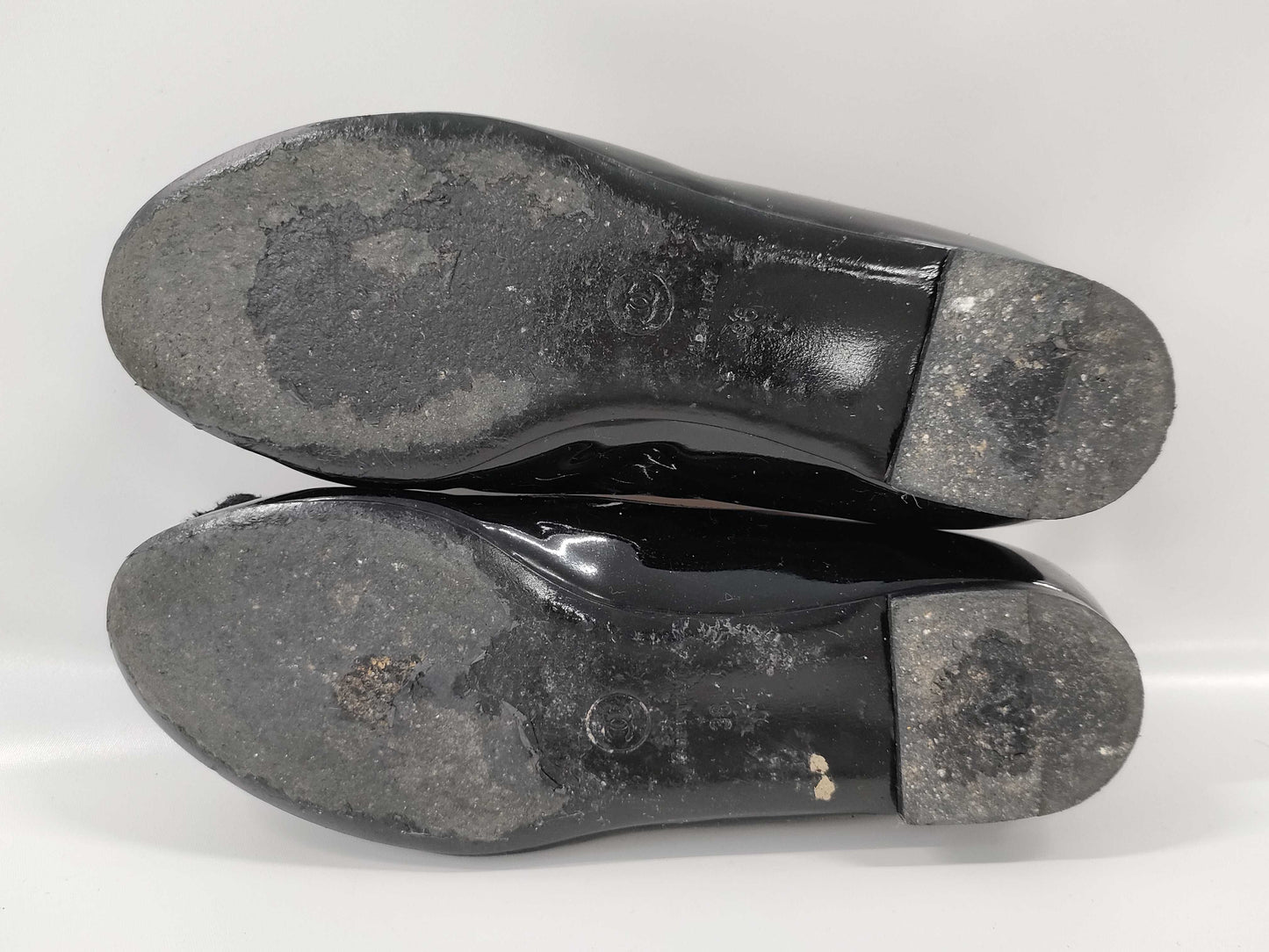 CHANEL Chanel Enamel Camellia Pumps Size 36