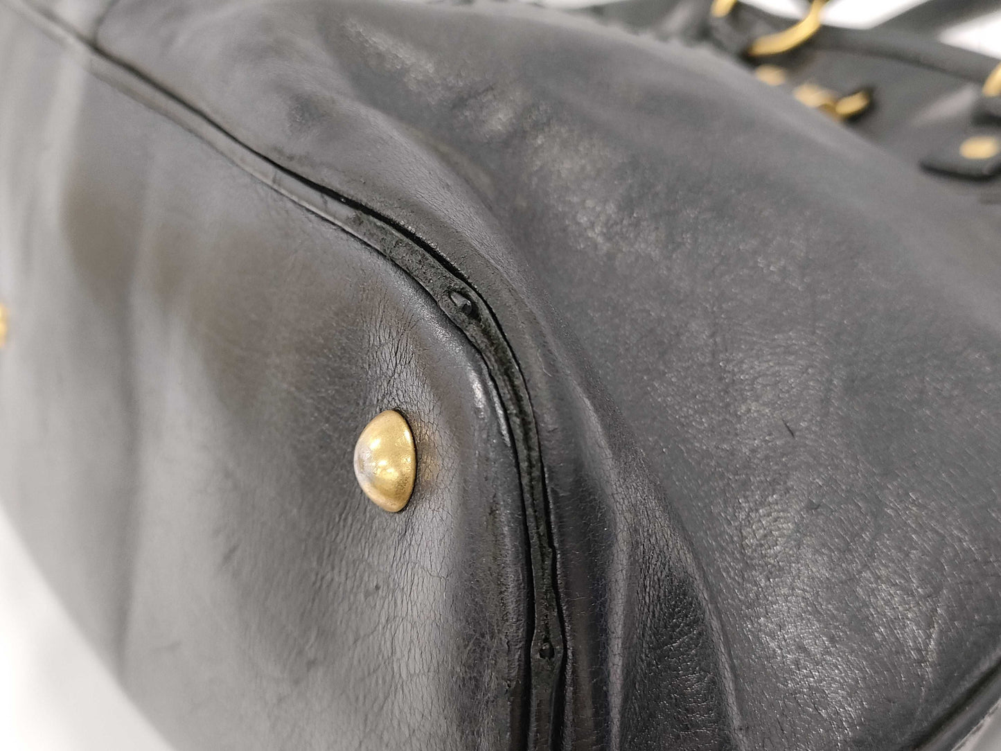 SAINT LAURENT Leather Tote Bag Tote Bag